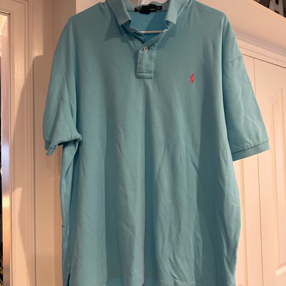 Polo by Ralph Lauren Men's Blue Polo Shirt